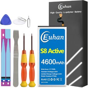 Galaxy S8 Active Battery, [Upgraded] Euhan 4600mAh Li-Polymer EB-BG892ABE Replacement Battery for Samsung Galaxy S8 Active SM-G892 SM-G892U SM-G892A with Repair Tools Kit [24 Month Service]