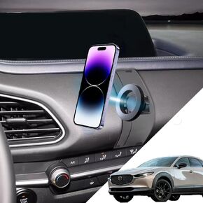 Mazda CX30 Phone Mount cx-30 Mount Magnetic Phone Holder for 2024 Mazda Cx30 Accessories Cx30 Phone Holder 2019-present Compatible for All Cell Phones