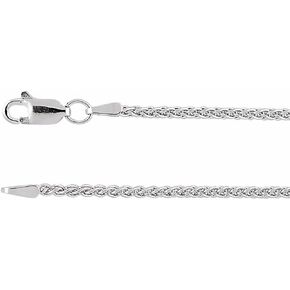 Sonia Jewels 1.8mm Wheat Chain Necklace Secure Lobster Clasp Closure