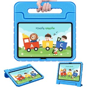 Fintie Kids Case for iPad 10th Generation (10.9 inch 2022 Model) - Kiddie Lightweight Shockproof Kids Friendly Stand Cover with Pencil Holder, Blue