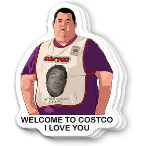 (3Pcs) Welcome to Costco I Love You Idiocracy Movie Vinyl Sticker 3 Inch for Water Bottle, Tumbler, Laptop, Hat, Phone Case