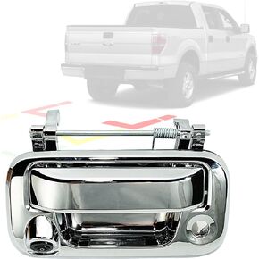 Anina Tailgate Handle Backup Camera for 2004-2014 Ford F150 Super Duty F250 F350 F450 F550, 2007-2010 Explorer Sport Trac Tailgaters Rear View Reverse Camera Tailgate Door Handle Replacement Chrome