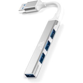 USB A U124A Hub Multi USB Port Extender – Multiple USB Port for Laptop, 4 Port USB Hub, USB A hub 3.0 and 2.0 by Red Star Tec