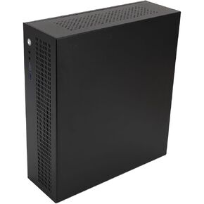 Portable M - ATX/ITX Computer Case, Supports 245x245mm MATX Motherboards, Micro ATX Case Slim with USB3.0, AUX, Steel Plate Efficient Heat Dissipation