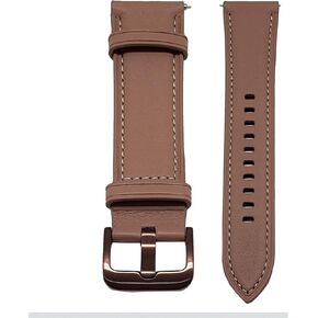 SAMSUNG Leather Band Compatible with Galaxy Watch3 41mm, Galaxy Watch Active 2, Galaxy Watch Active, Galaxy Watch 42mm and Gear Sport models. (20mm/41, Rose Gold Classic)