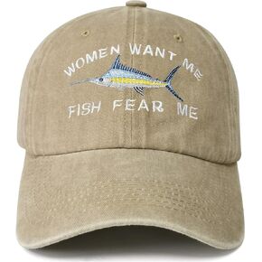 Women Want Me Fish Fear Me Hats for Men