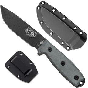 ESEE-4, Plain Edge, Coyote Brown Sheath