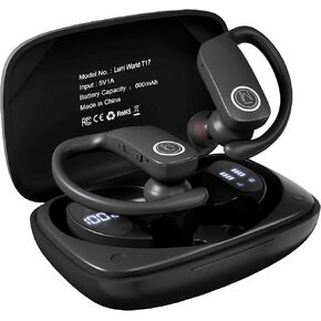True Wireless Over The Ear earhook Earbuds BT Sports Headphones T17