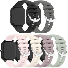 E ECSEM Straps Compatible for AKUMAKA G39 Bands Soft Silicone Sport Waterproof Quick Release Wristbands for AKUMAKA G39 Smartwatch Accessories, Soft and Durable
