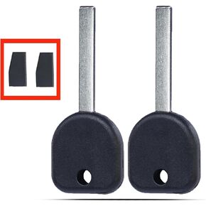 Key Fob Replacement Fits for Buick Chevrolet GMC 2010-2021 Uncut Transponder Ignition Car Key B119 HU100 46chip (Set of 2)