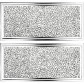 2Pcs Microwave Grease Filter Replacement for W10208631A, Microwave Filter Replacement 5.81" x 12.94" Grease Filter Replacement