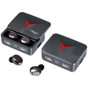 M90 PRO TWS Wireless Earbuds Bluetooth 5.3 Headphone Sport, ENC Noise Cancellation Mic, IPX-6 Waterproof, for Gaming, Sports, Headphones for Workout/Running, Black
