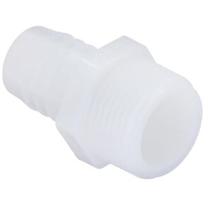 Parker Hannifin 325HB-12-12N Par-Barb Nylon Male Connector Fitting, 3/4" Hose Barb x 3/4" Male NPT, White