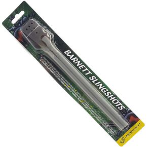 Barnett Power Band, Standard Rubber Elastic Slingshot Replacement Band with Pouch, Grey Elastic