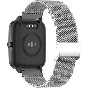 T70 Band Compatible with Kuizil T70/uaue T60 Smart Watch 1.91'' Strap Adjustable Wristband Metal Watch Band for Men Women