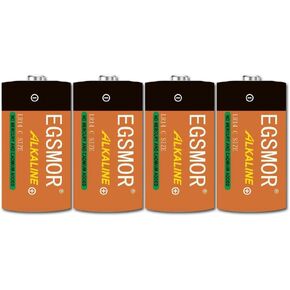 1.5V C Cell High-Performance All-Purpose LR14 Alkaline Batteries, 5-Year Shelf Life,for Household,Office Devices and Business (2 Count)