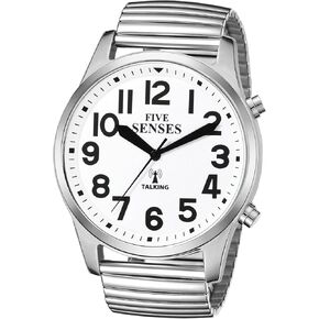 ATOMIC Talking Watch (English) for the visually impaired - 43mm polished metal