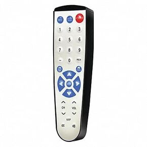 CLEAN REMOTE Remote Control,Plastic,Wht/Blk