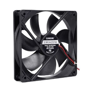 DC 24V Cooling Fan 120x120x25mm 5inch Brushless Ball Bearings Long Lifespan 2Pin 2500RPM