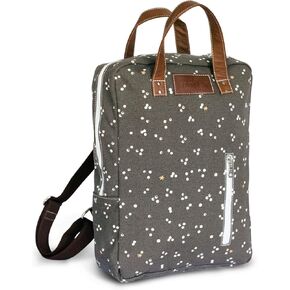 MAIKA Recycled Canvas Zippered Backpack, Nochi, Grey