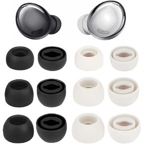 6 Pairs Silicone Replacement Earbud Tips Compatible with Samsung Galaxy Buds Pro Headphones