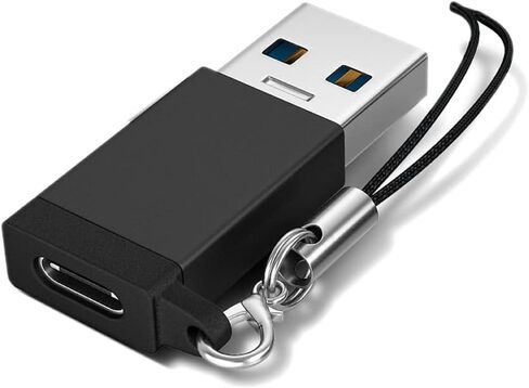 Tianle USB 3.1 to USB C Adapter, USB C Female to USB A 3.1 Gen 2 Male Converter Support Double Sided 10Gbps Charging & Data Transfer Compatible with iPhone, iPad,Galaxy, Black in Saudi Arabia