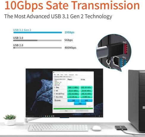 Tianle USB 3.1 to USB C Adapter, USB C Female to USB A 3.1 Gen 2 Male Converter Support Double Sided 10Gbps Charging & Data Transfer Compatible with iPhone, iPad,Galaxy, Black in Saudi Arabia