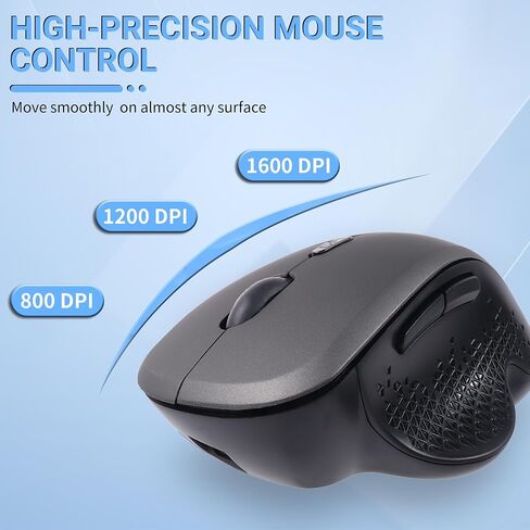 Wireless Bluetooth Mouse, Ergonomic Design, Soundless, Portable in Saudi Arabia