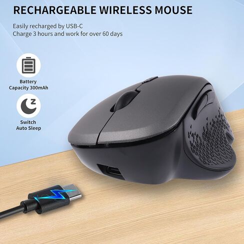 Wireless Bluetooth Mouse, Ergonomic Design, Soundless, Portable in Saudi Arabia