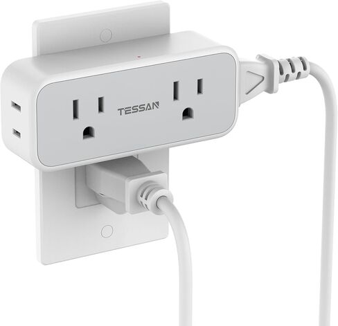 شاحن حائط USB C، موسع منفذ محول قابس USB، محور USB TESSAN 3 (منفذ USB C واحد)، محطة شحن متعددة للسفر، المنزل، المكتب، أساسيات السكن البحري in Kuwait