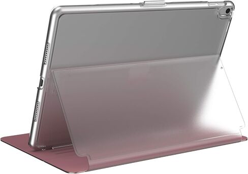 Speck BalanceFolio Clear Case and Stand, for 9.7-inch iPad (2017/2018) iPad Air 2/iPad Air, Heartrate Red/Clear in Saudi Arabia