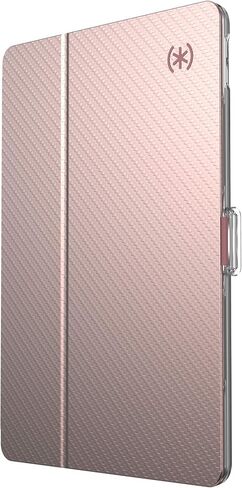 Speck BalanceFolio Clear Case and Stand, for 9.7-inch iPad (2017/2018) iPad Air 2/iPad Air, Heartrate Red/Clear in Saudi Arabia