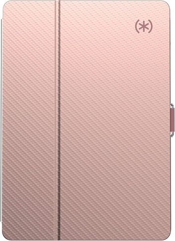 Speck BalanceFolio Clear Case and Stand, for 9.7-inch iPad (2017/2018) iPad Air 2/iPad Air, Heartrate Red/Clear in Saudi Arabia