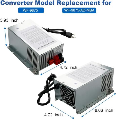 WATERWICH RV Power Converter DC Main Board Assembly Replacement for WF-9875 WF-9875-AD-MBA Converter 75 Amp AD Main Board Assembly Replacement Unit in Kuwait