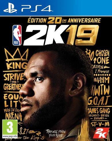 إصدار الذكرى العشرين للعبة NBA 2K19 - PS4 (متجددة) in Saudi Arabia