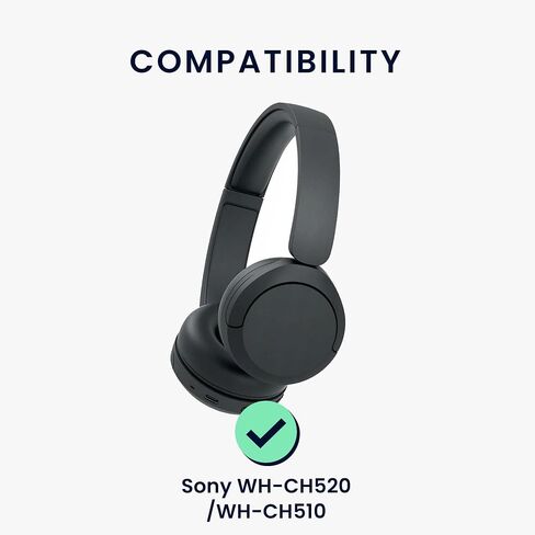kwmobile Cover Compatible with Sony WH-CH520 / WH-CH510 Case - Neoprene Headset Cover - Pouch w/Zipper - Dark Rose in Saudi Arabia