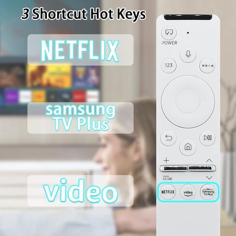 Original Voice Remote Control - BN59-01330H/RMCSPR1AP1, for Samsung Frame QLED 4K UHD Quantum HDR Smart TV. Fully Functional Replacement for BN59-01330H in Saudi Arabia