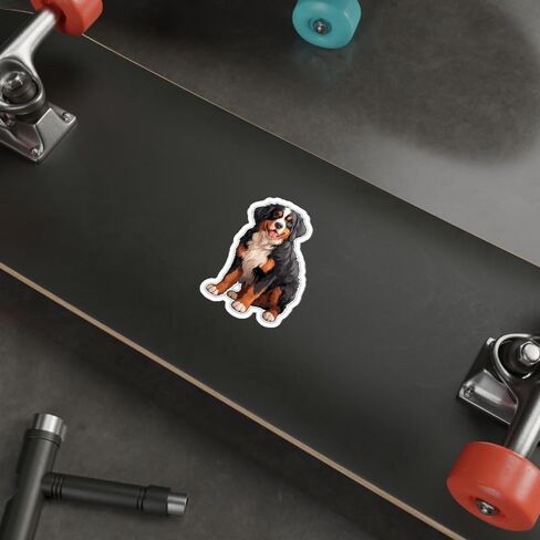 Bernese Mountain Dog Sticker Decal Vinyl Small Waterproof for Water Bottle Mug Passport Book Scrapbook Notebook Laptop Tumbler Skateboard Computer Phone Size Funny Gift Car Stickers ID44990 in Saudi Arabia
