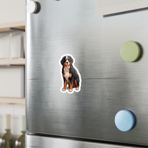 Bernese Mountain Dog Sticker Decal Vinyl Small Waterproof for Water Bottle Mug Passport Book Scrapbook Notebook Laptop Tumbler Skateboard Computer Phone Size Funny Gift Car Stickers ID44990 in Saudi Arabia