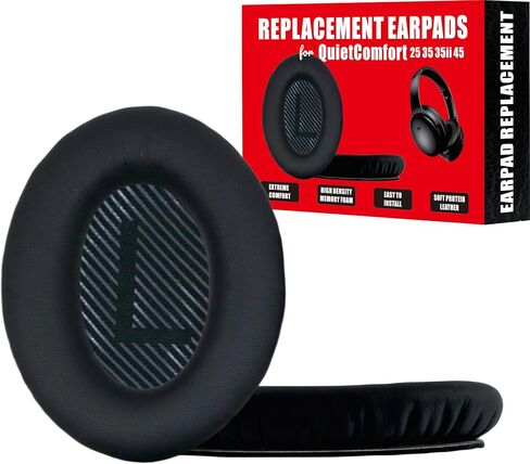 QC35 Replacement Ear Pads for Bose QC35 Replacement Ear Pads for Bose Quietcomfort 35 Replacement Earpads Quiet Comfort 35 QC 35 ii QC35 ii Replacement Ear Cushions QC 35 Replacement Earpads Black in Saudi Arabia