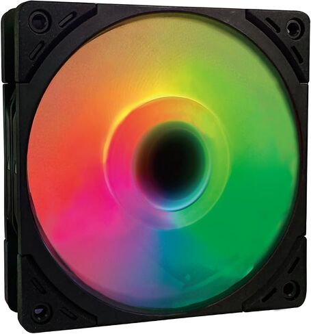 Scythe Wonder Tornado 120 PWN High-Performance Computer Case Fan,120mm x 25mm, Fluid Dynamic Bearing, 4-Pin Connector (2000RPM Black, 1) in Kuwait