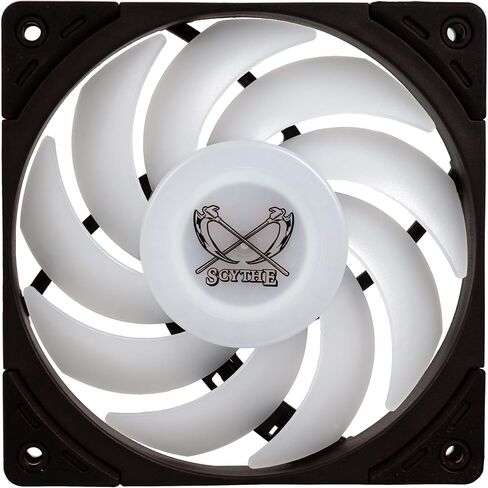 Scythe Wonder Tornado 120 PWN High-Performance Computer Case Fan,120mm x 25mm, Fluid Dynamic Bearing, 4-Pin Connector (2000RPM Black, 1) in Kuwait
