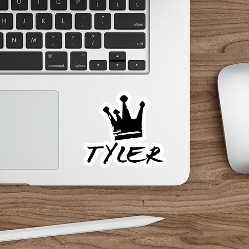 Tyler Name Sticker Decal Vinyl Small Waterproof for Water Bottle Mug Passport Book Scrapbook Notebook Laptop Tumbler Skateboard Computer Phone Size Funny Gift Car Stickers ID44990 in Saudi Arabia