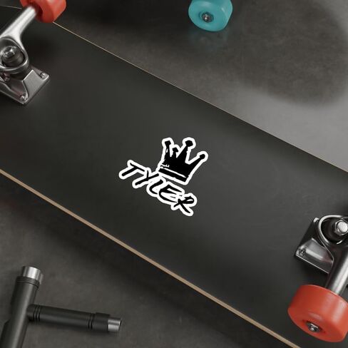 Tyler Name Sticker Decal Vinyl Small Waterproof for Water Bottle Mug Passport Book Scrapbook Notebook Laptop Tumbler Skateboard Computer Phone Size Funny Gift Car Stickers ID44990 in Saudi Arabia