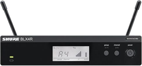 Shure BLX14R/MX53 UHF Wireless Microphone System - Perfect for Broadcast, Church, Presentations - 14-Hour Battery Life, 300 ft Range | MX153 Headset Mic, Single Channel Rack Mount Receiver | H8 Band in Saudi Arabia