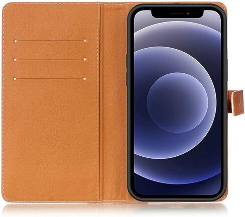 حافظة YHB لهاتف iPhone 13، حافظة محفظة رفيعة من جلد البولي يوريثان مع حامل بطاقات وغطاء خلفي واقٍ من مادة TPU، خريطة سحرية عتيقة in Kuwait