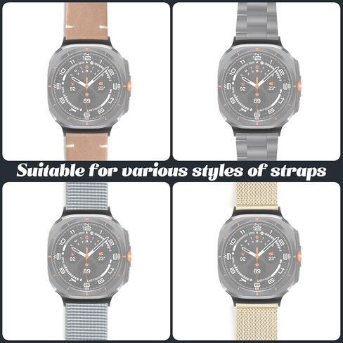 2Pairs Adapters Compatible with Samsung Galaxy Watch Ultra 47mm Stainless Steel Adapter Connector 22mm Watch Band Compatible with Galaxy Watch Ultra Band Accessories in Kuwait
