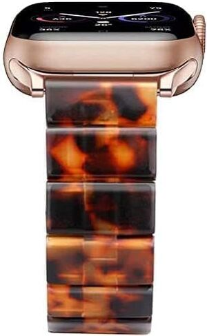Band with Case Compatible with Apple Watch 45mm 44mm 42mm 41mm 40mm 38mm,Women Men Fashion Resin Strap Bumper for iWatch Series 9/8/7/SE/6/5/4,Series 3/2/1 in Saudi Arabia