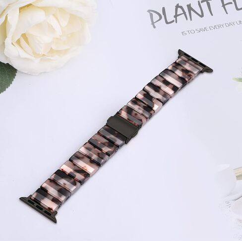 Band with Case Compatible with Apple Watch 45mm 44mm 42mm 41mm 40mm 38mm,Women Men Fashion Resin Strap Bumper for iWatch Series 9/8/7/SE/6/5/4,Series 3/2/1 in Saudi Arabia
