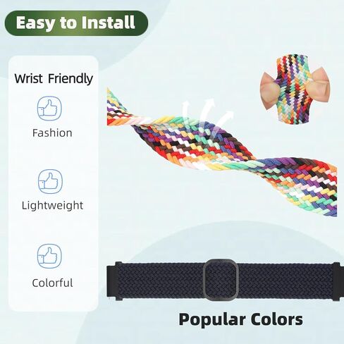 عبوتان من أربطة النايلون لساعة Samsung Galaxy Fit 3، أشرطة نايلون رياضية ناعمة قابلة للتعديل ومسامية متوافقة مع Galaxy Fit 3 Women Men in Saudi Arabia